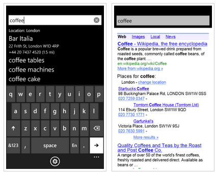 Google Search app para Windows Phone 7 ahora disponible en el Marketplace. 1