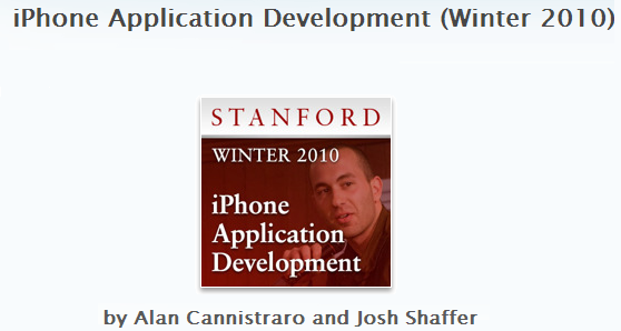 Desarrollo de aplicaciones iPhone llega a Standford como curso. 1