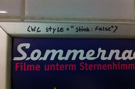 10 imágenes de expresiones y graffiti en baños públicos [Humor] [WTF] 10
