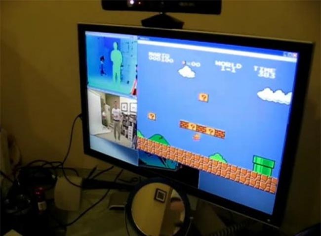 Super Mario controlado en un PC utilizando Kinect.[Vídeo] 1