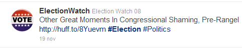 El hashtag "#election" fue comprado en Twitter por el Washington Post. 1