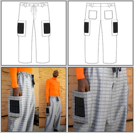 Silvr lining, Pantalones con paneles solares 1
