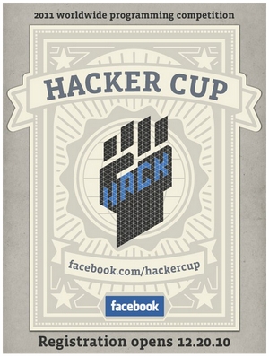 Facebook anuncia la competencia Hacker-Cup 1
