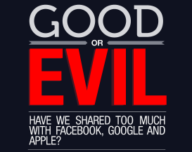 Lo compartido en Facebook Google y Apple (Good or Evil).[Infografía] 1