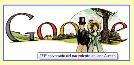 Google homenajea con un Doodle el 235º aniversario del nacimiento de Jane 1