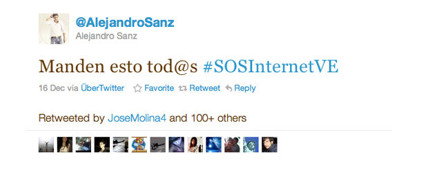 Protesta por Internet Libre en Venezuela, primer lugar en los Trending Topics en Twitter. 1