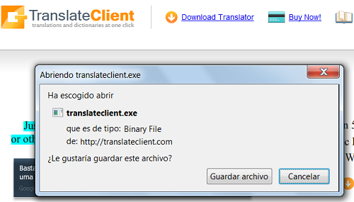Translator, un cliente de Google que te ayuda a traducir. 1