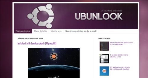 Geeksroom recomienda: Ubunlook un Blog de Ubuntu en Español. 1