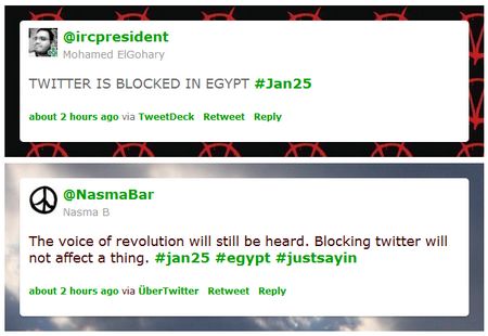 Twitter bloqueado en Egipto por miedo a que pase lo mismo que en Tunez! 1