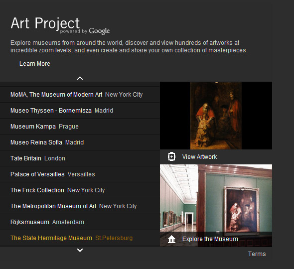 Art Project de Google: Un placer virtual para la vista 1