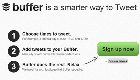 Buffer, programa tus tweets 1