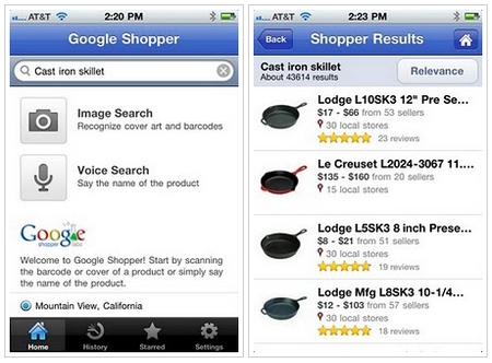 Google lanza Shopper para iPhone 1