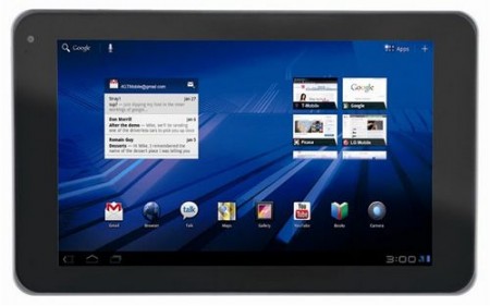 La primer tableta de LG será lanzada en Marzo 1