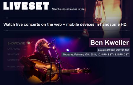 Liveset, conciertos de música en vivo gratis por la web y en móviles 1