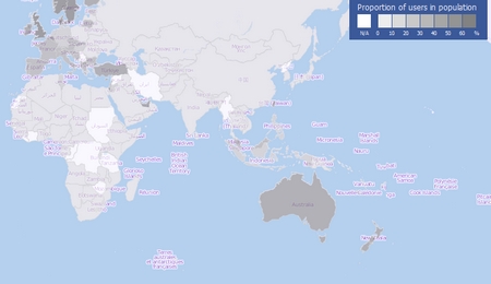 Pacebook, mapa interactivo de Facebook 1