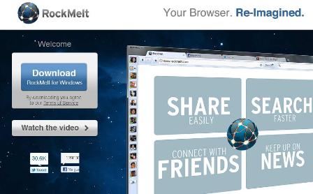 RockMelt: Un navegador muy social.