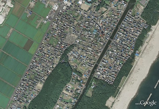 Impresionantes imágenes de antes y después del tsunami de Japón 1
