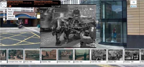 There and then, vídeos históricos superpuestos sobre Street View 1