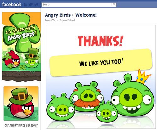 Angry Birds en Facebook el próximo mes 1