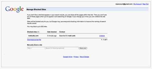 Google introduce la funcionalidad de bloquear sitios para que no aparezcan en los resultados 4
