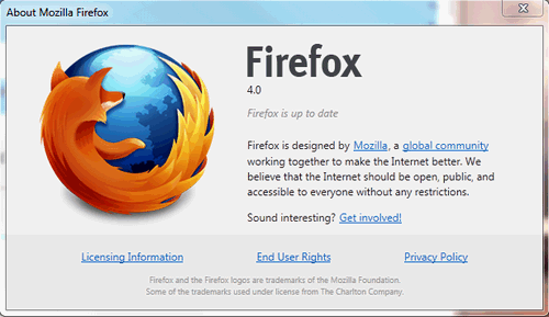Ya está lista y se puede descargar la versión final de Firefox 4 1