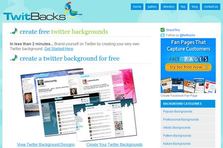 TwitBacks, crea tu fondo de Twitter en menos de 2 minutos