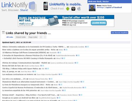 LinkNotify, excelente servicio para descubrir y organizar nuevo contenido en Facebook 1