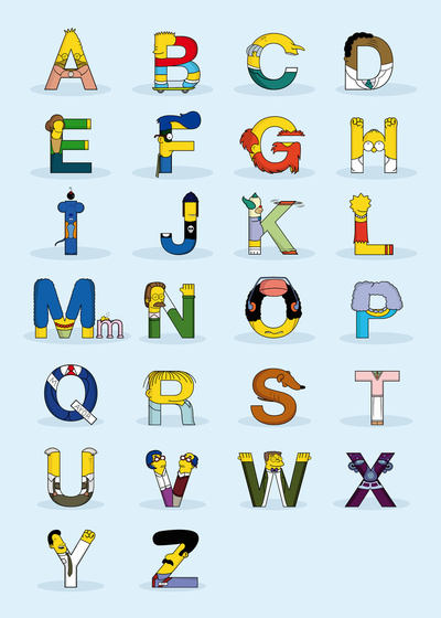 El alfabeto de los Simpsons 1