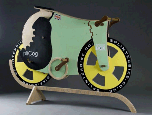 SplinterBike, bicicleta construida completamente con madera