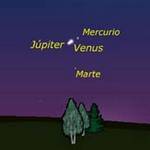 Fenómeno astronómico: cuatro planetas juntos al amanecer