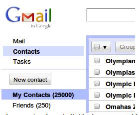 Gmail ahora permite hasta 25.000 contactos y agregar más notas 1