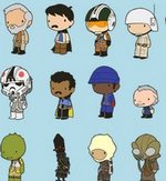 Los pequeños carácteres de Star Wars