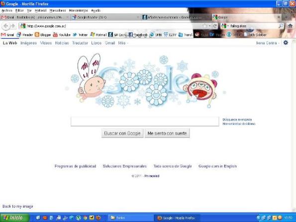 Google y su Doodle anunciando el solsticio. 2