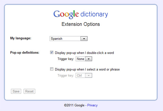 Google Dictionary: Una extensión del navegador Chrome que debes tener 3