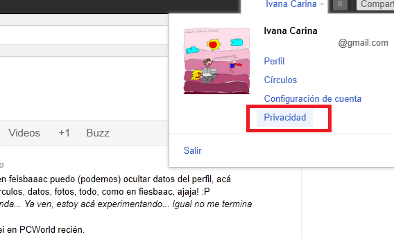 Google Plus ahora permite configurar la privacidad de tu perfil 2