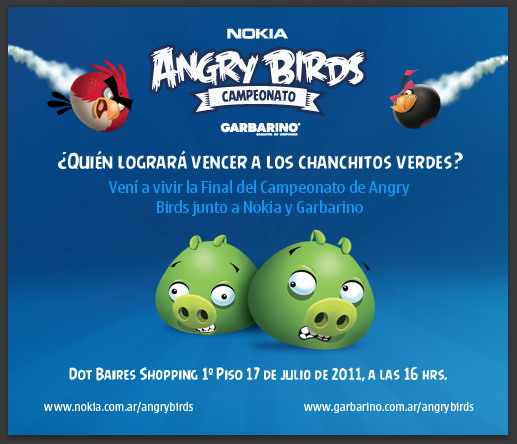 Final del campeonato Angry Birds en Argentina 1