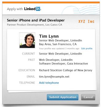 Plugin de LinkedIn para empresas para que los usuarios puedan solicitar empleos 1