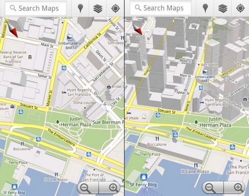 Ya están disponibles para Android los Google Maps en 3D de Barcelona, Paris y otras ciudades 1