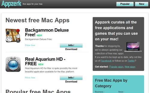 AppZerk, directorio de aplicaciones gratuitas para Mac 1