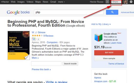 Google+ agrega a su plataforma el servicio Google Books 1