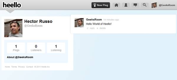 Heello, un clone de Twitter de la mano de Twitpic 2