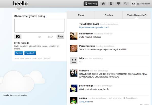 Heello, un clone de Twitter de la mano de Twitpic 1