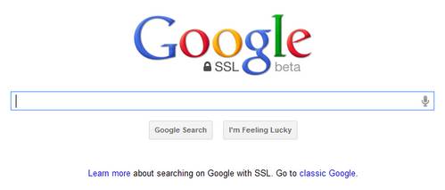 Google está redirigiendo algunos usuarios de Chrome 14 a la beta de búsquedas cifradas 1