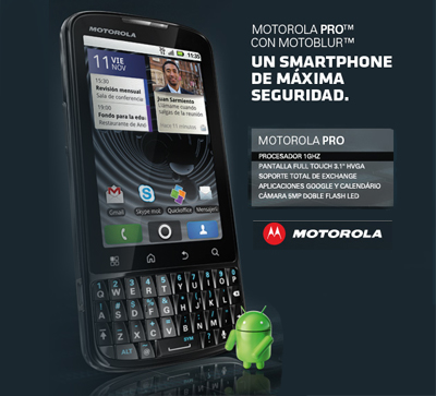 Motorola Pro: Un smartphone diseñado para corporaciones y negocios 1