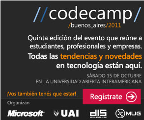 CodecampBA 2011  y Jornada de Arquitectura del Software /BUE