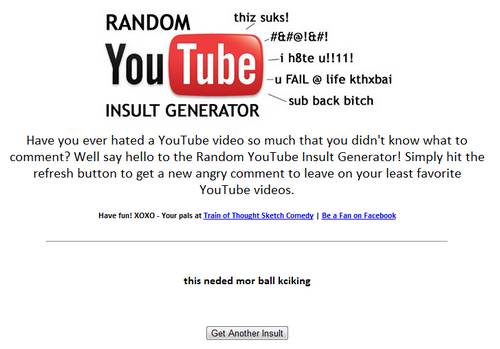 Generadores de insultos para Youtube 2