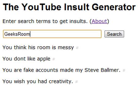 Generadores de insultos para Youtube 1