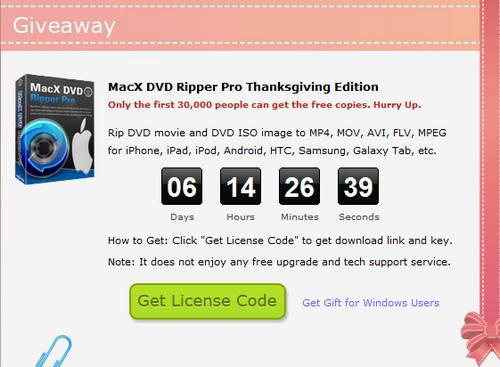 MacX DVD Ripper Pro, se puede descargar en forma gratuita solo por unos días para MAC y Windows 1