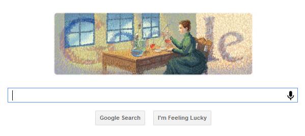 Google celebra la vida de Madame Curie con un Doodle 1