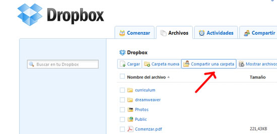 Utilizar Dropbox para trabajar en equipo 2
